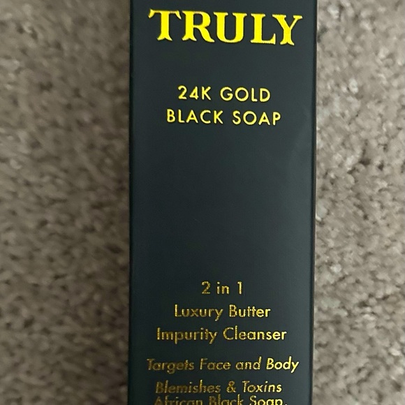 TRULY 24K Gold Black Soap/Luxury Butter Impurity Cleanser NWT - Picture 8 of 9